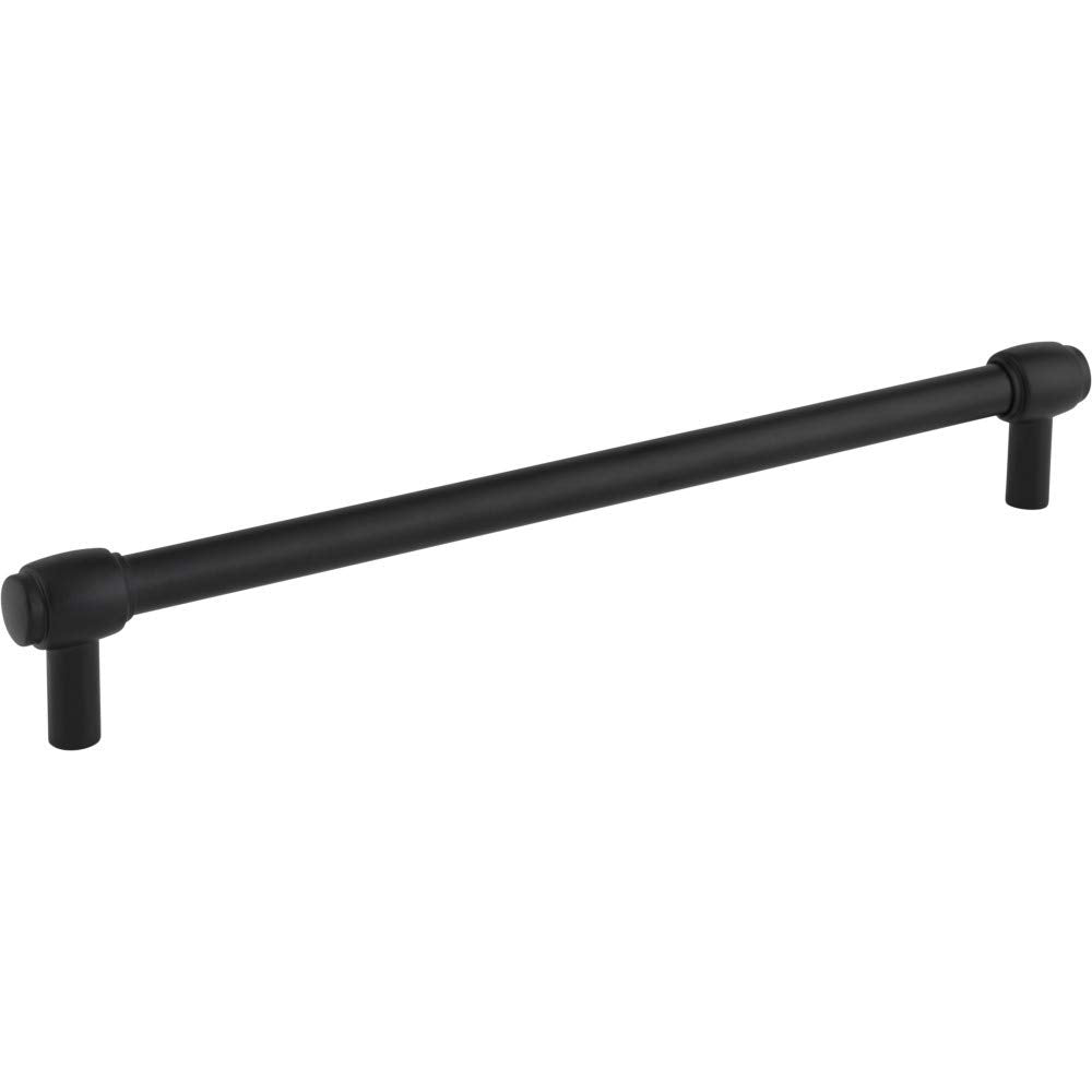 Jeffrey Alexander 885-224MB 224 mm Center-to-Center Matte Black Hayworth Cabinet Bar Pull