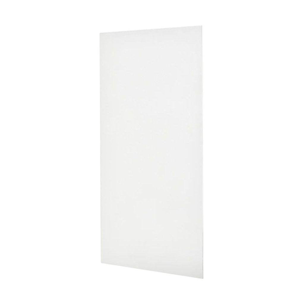 Swanstone SS-4896-1 48 x 96 Swanstone Smooth Glue up Bathtub and Shower Single Wall Panel in White SS0489601.010
