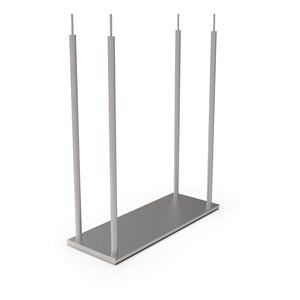 John Boos OSH16FK-1836-CM 16GA Stainless Steel Ceiling Mounted Overshelves, Flat Top, Single Shelf