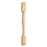 Hardware Resources P1-3MP 3" W x 3" D x 35-1/2" H Hard Maple Turned Post