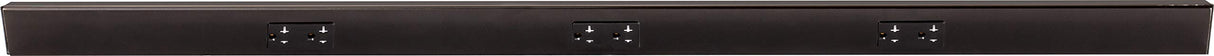 Task Lighting TR48-3BD-P-BK 48" TR Series Angle Power Strip, Black Finish, Black Receptacles