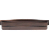 Jeffrey Alexander 141-160DBAC 160 mm Center Brushed Oil Rubbed Bronze Square-to-Center Square Renzo Cabinet Cup Pull