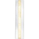 Alora WV322623PNAR KISMET 23" WV POLISHED NICKEL ALABASTER  30W LED 90 3000K AC LED