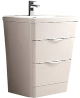 Fresca FCB8525WH Fresca Milano 26" Glossy White Modern Bathroom Cabinet