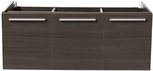 Fresca FCB8092GO-D Fresca Vista 48" Gray Oak Wall Hung Double Sink Modern Bathroom Cabinet