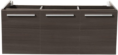 Fresca FCB8092GO-D Fresca Vista 48" Gray Oak Wall Hung Double Sink Modern Bathroom Cabinet