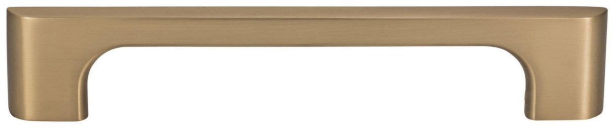 Jeffrey Alexander 286-128NI 128 mm Center-to-Center Polished Nickel Asymmetrical Leyton Cabinet Pull