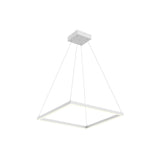 Kuzco PD88124-WH PIAZZA 24" PENDANT WH TEXTURED DOWN ONLY DUO CANOPY 930 TRIAC 120 52W