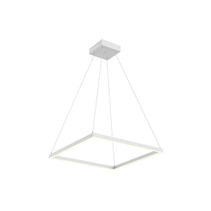 Kuzco PD88124-WH PIAZZA 24" PENDANT WH TEXTURED DOWN ONLY DUO CANOPY 930 TRIAC 120 52W