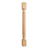 Hardware Resources P2-42RW 3-1/2" W x 3-1/2" D x 42" H Rubberwood Reed Post