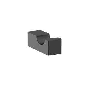 Amerock BH36080MB Matte Black Single Robe Hook 7/8 in. (22 mm) Length Towel Holder Monument Towel Hook for Bathroom Bathroom Hardware Bath Accessories