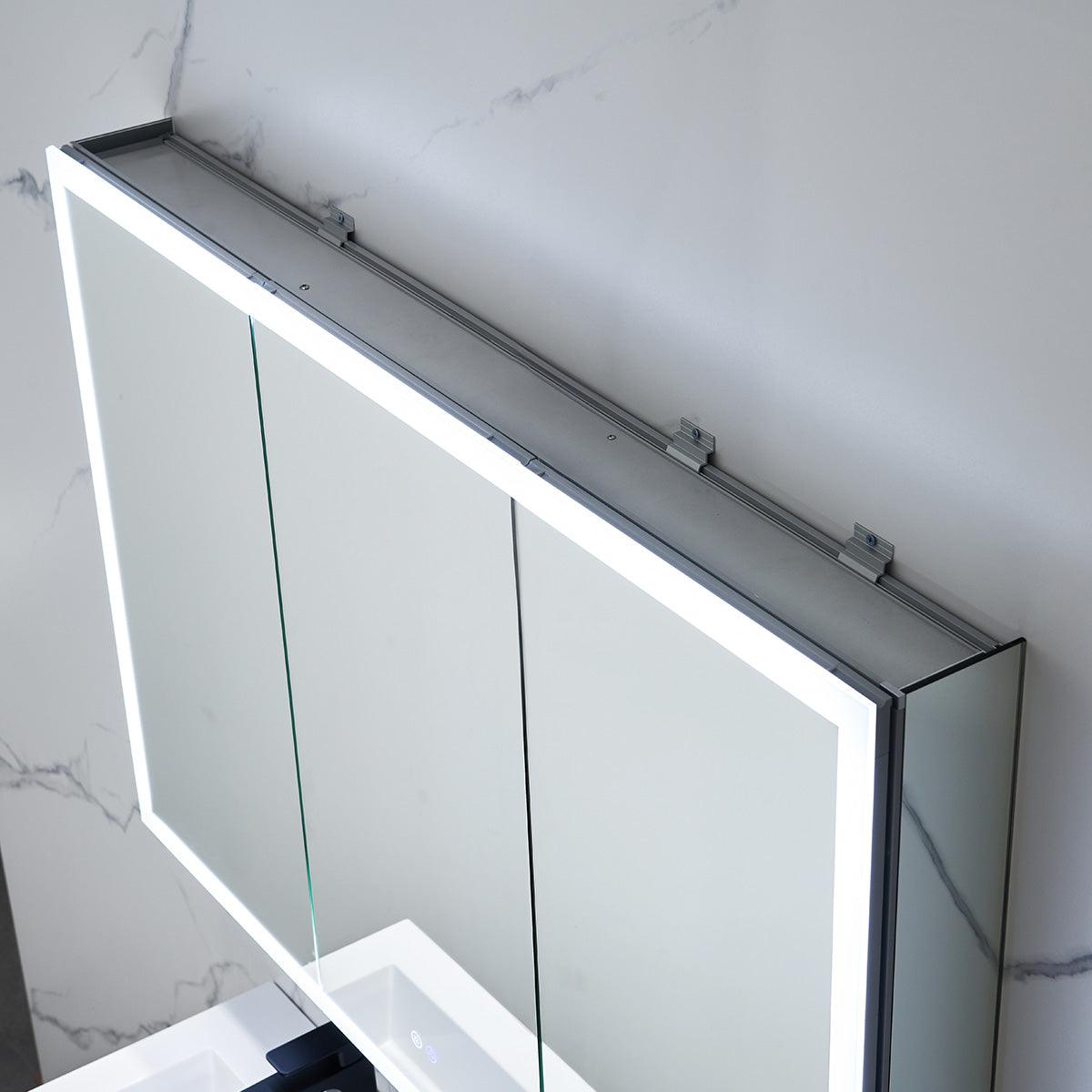 Capella LED Medicine Cabinet – Smart Vanity Mirror with Adjustable LED and Defogger