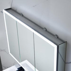 Capella LED Medicine Cabinet – Smart Vanity Mirror with Adjustable LED and Defogger