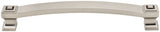 Jeffrey Alexander 585-160BNBDL 160 mm Center-to-Center Brushed Pewter Square Delmar Cabinet Pull