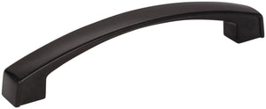 Jeffrey Alexander 549-128MB 128 mm Center-to-Center Matte Black Square Merrick Cabinet Pull