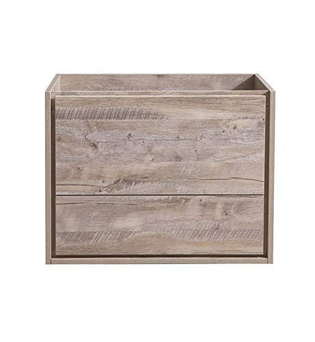 Fresca FCB9230RNW Fresca Catania 30" Rustic Natural Wood Wall Hung Modern Bathroom Cabinet