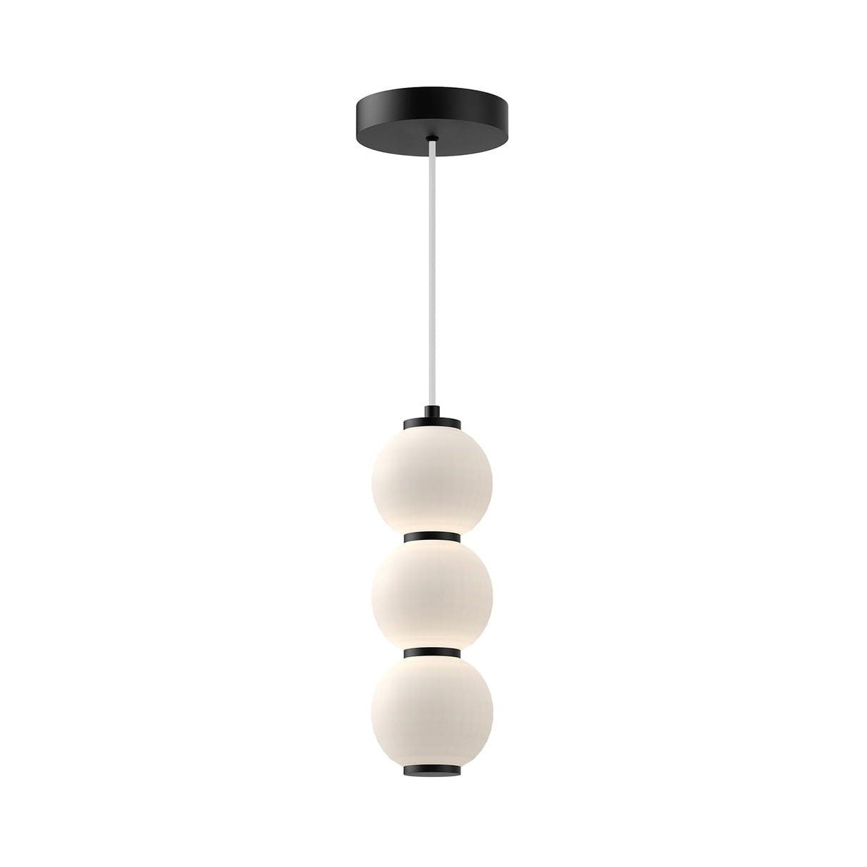 Alora PD530313BNOP BIJOU 7" PD BRUSHED NICKEL OPAL GLASS CORD 72 LED 3000K 90CRI 18W