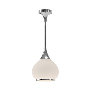 Alora PD524110CHOP HAZEL 10" PD CHROME OPAL GLASS ROD 46 1X60W E26