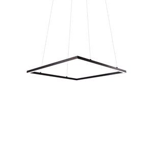 Kuzco PD88160-BK PIAZZA 60" PENDANT BK TEXTURED DOWN ONLY DUO CANOPY 930 TRIAC 120 128W