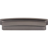 Jeffrey Alexander 141-128BNBDL 128 mm Center Brushed Pewter Square-to-Center Square Renzo Cabinet Cup Pull