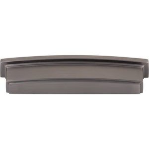 Jeffrey Alexander 141-128BNBDL 128 mm Center Brushed Pewter Square-to-Center Square Renzo Cabinet Cup Pull