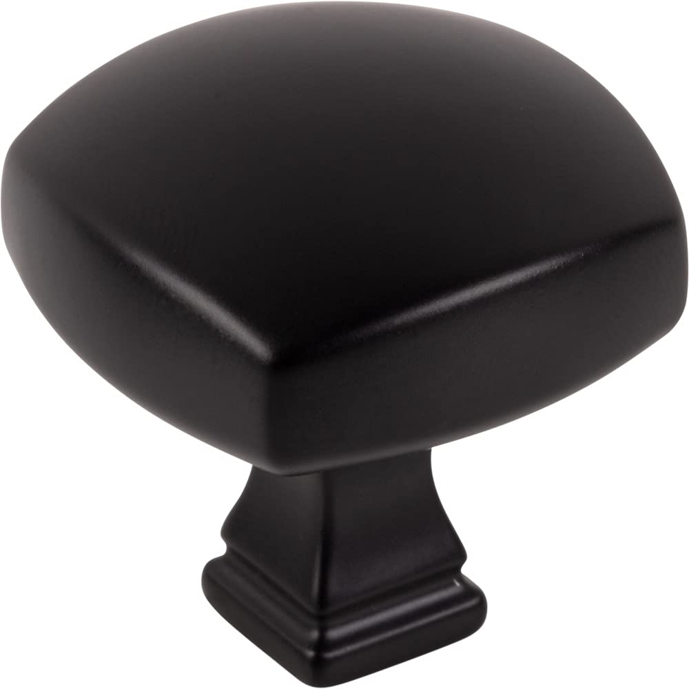 Jeffrey Alexander 278L-MB 1-3/8" Overall Length Matte Black Square Audrey Cabinet Knob