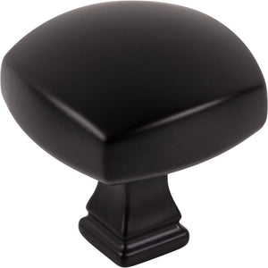 Jeffrey Alexander 278L-MB 1-3/8" Overall Length Matte Black Square Audrey Cabinet Knob