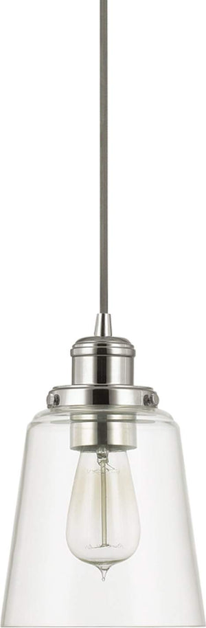 Capital Lighting 3718PN-135 Fallon 1 Light Pendant Polished Nickel