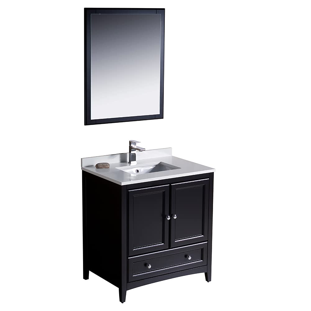 Fresca FVN2030GR Fresca Oxford 30" Gray Traditional Bathroom Vanity