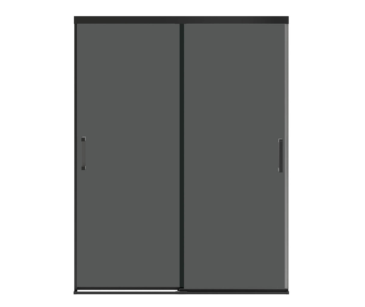 MAAX 136335-973-340-000 Incognito 76 Smoke 56-59 x 76 in. 8mm Bypass Shower Door for Alcove Installation with Dark Smoke glass in Matte Black