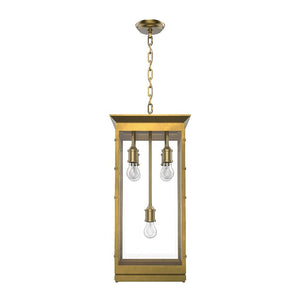Alora PD351018VB DOUGLAS 4 LIGHT PENDANT VINTAGE BRASS