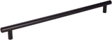 Jeffrey Alexander 370MB 320 mm Center-to-Center Matte Black Key West Cabinet Bar Pull