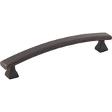 Elements 449-128DBAC 128 mm Center-to-Center Brushed Oil Rubbed Bronze Square Hadly Cabinet Pull