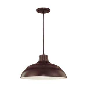 Millennium Lighting RWHC17-ABR RLM Single Light 17" Wide Pendant