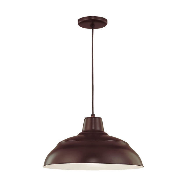 Millennium Lighting RWHC17-ABR RLM Single Light 17" Wide Pendant