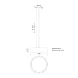 Kuzco PD7920-BK DALTON 20" PD Black 120V ELV LED 3000K 90CRI 32W