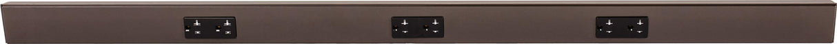 Task Lighting TR42-3BD-P-BZ 42" TR Series Angle Power Strip, Bronze Finish, Black Receptacles