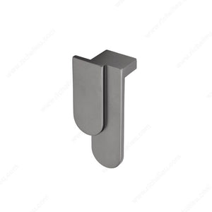 Richelieu 102016101 Modern Metal Pull - 1020, Metallic Gray