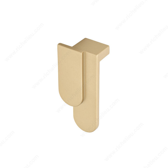 Richelieu 102016168 Modern Metal Pull - 1020, Matte Satin Gold