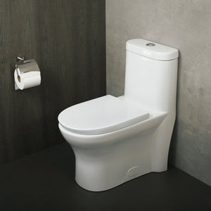 DAX Ceramic Modern Oval Toilet, White BSN-832