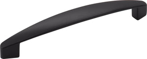Elements 308-128DN 128 mm Center-to-Center Dull Nickel Asymmetrical Belfast Cabinet Pull