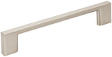 Jeffrey Alexander 635-128SN-20 20-Pack of the 128 mm Center-to-Center Satin Nickel Square Sutton Cabinet Bar Pull