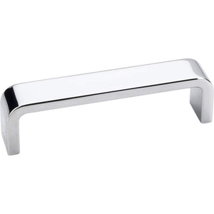 Elements 193-96PC 96 mm Center-to-Center Polished Chrome Square Asher Cabinet Pull