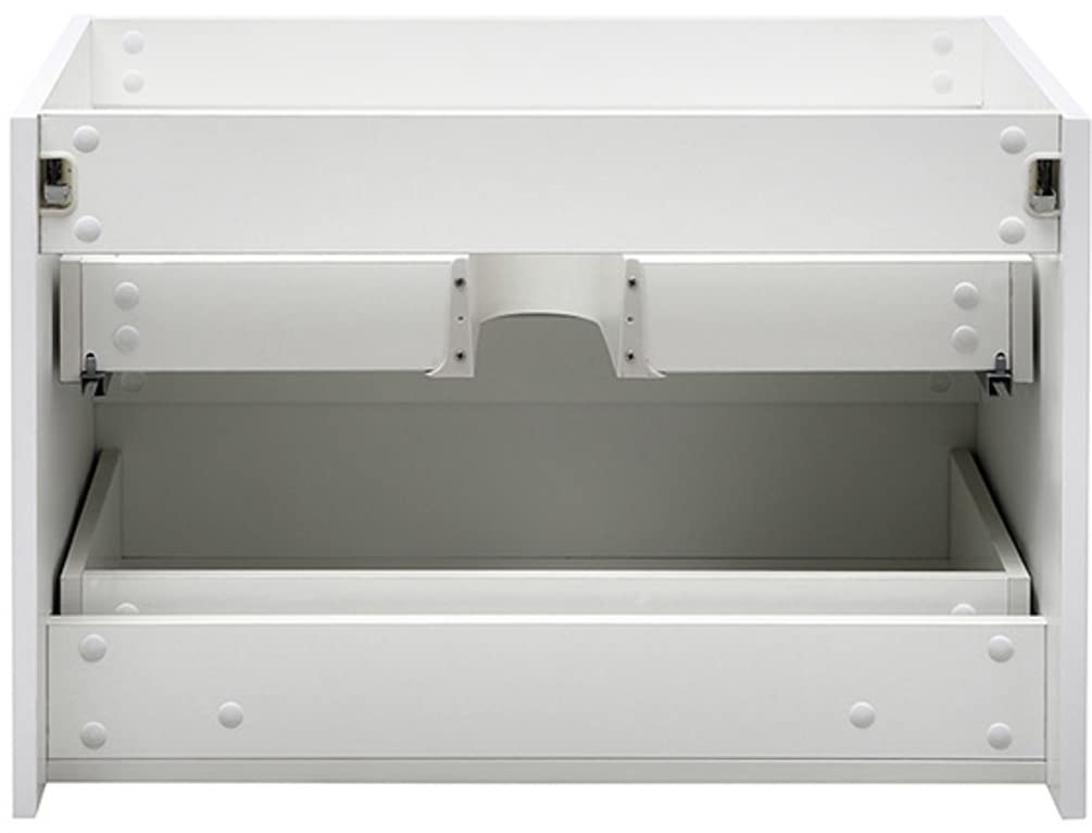 Fresca FCB8330WH Fresca Valencia 30" Glossy White Wall Hung Modern Bathroom Cabinet