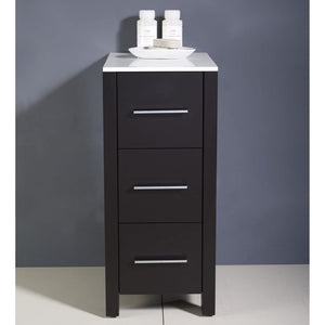 Fresca FST6212ES Fresca Torino 12" Espresso Bathroom Linen Side Cabinet