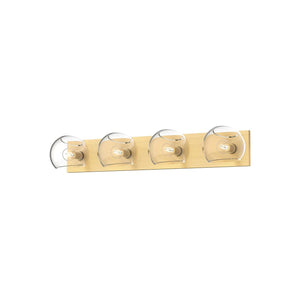 Alora VL548431BGOP WILLOW 31" VL BRUSHED GOLD MATTE OPAL GLASS 4X60W E12