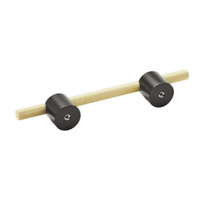 Amerock Cabinet Pull Matte Black/Matte Gold 3-3/4 inch (96 mm) Center to Center Transcendent 1 Pack Drawer Pull Drawer Handle Cabinet Hardware