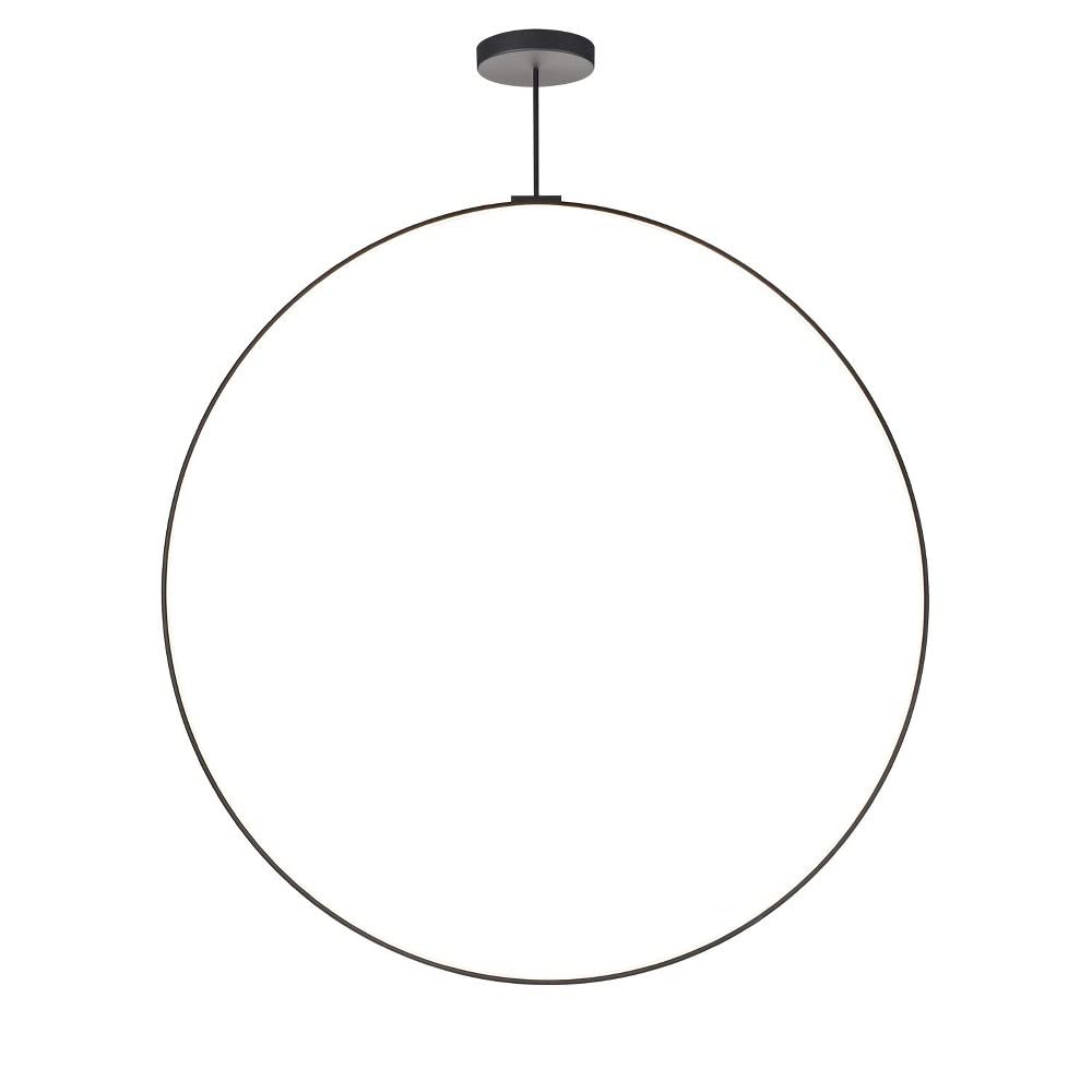 Kuzco PD82572-BK CIRQUE 72" PD Black 120V TRIAC/ELV LED 3000K 90CRI 94W