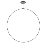Kuzco PD82572-BK CIRQUE 72" PD Black 120V TRIAC/ELV LED 3000K 90CRI 94W