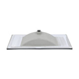 30" Vanity Top Bathroom Sink With 3 Holes in Matte Black